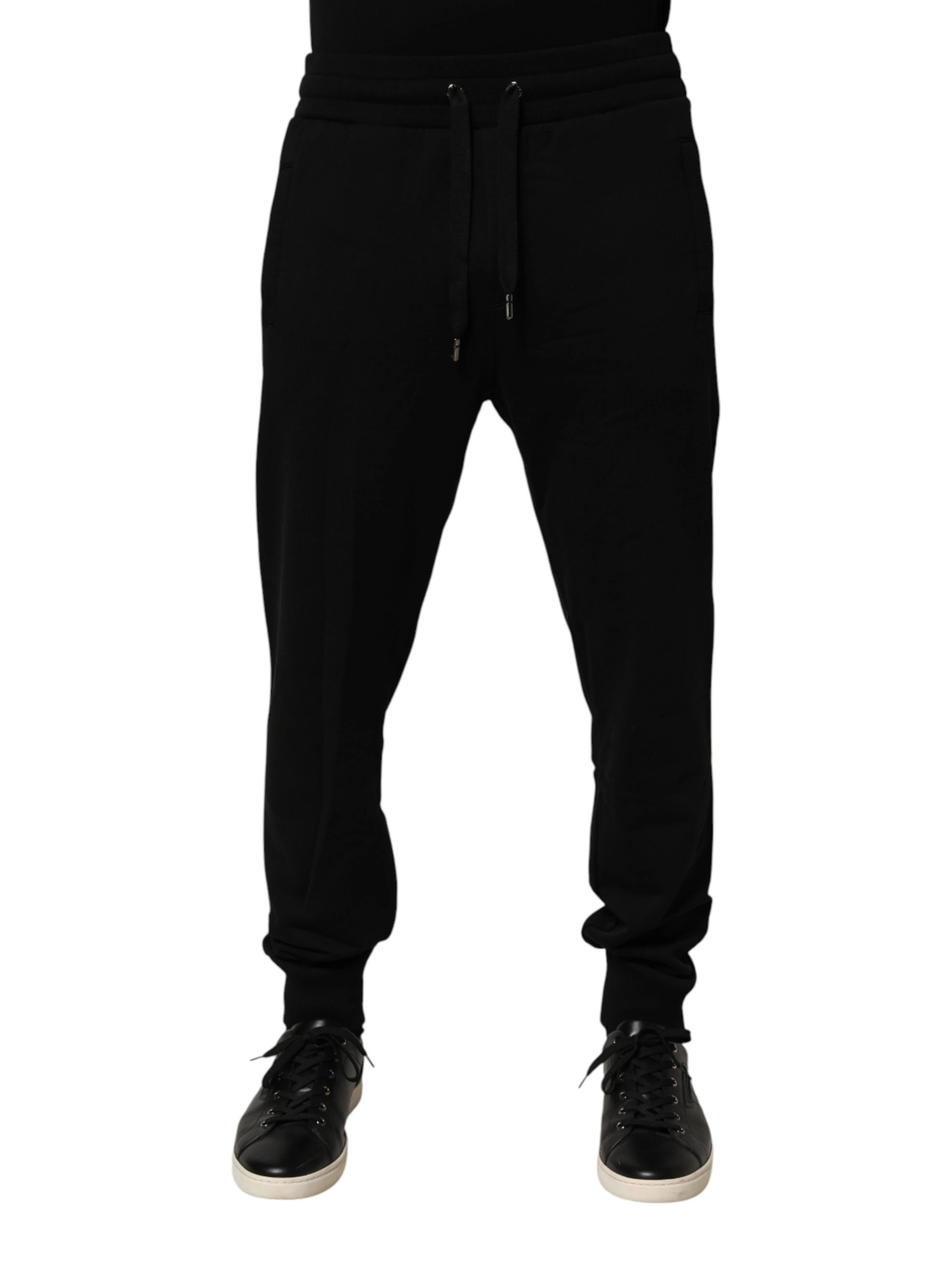 Black Cotton Jogger Men Sweatpants Pants