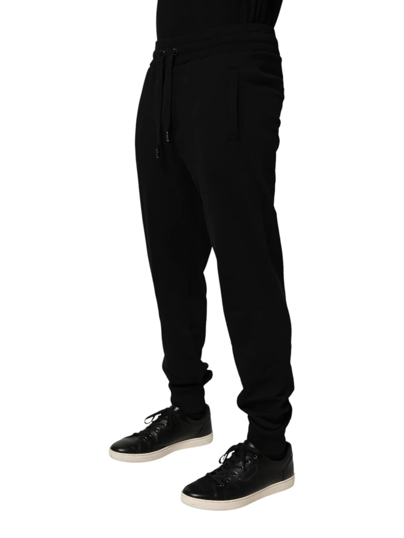 Black Cotton Jogger Men Sweatpants Pants