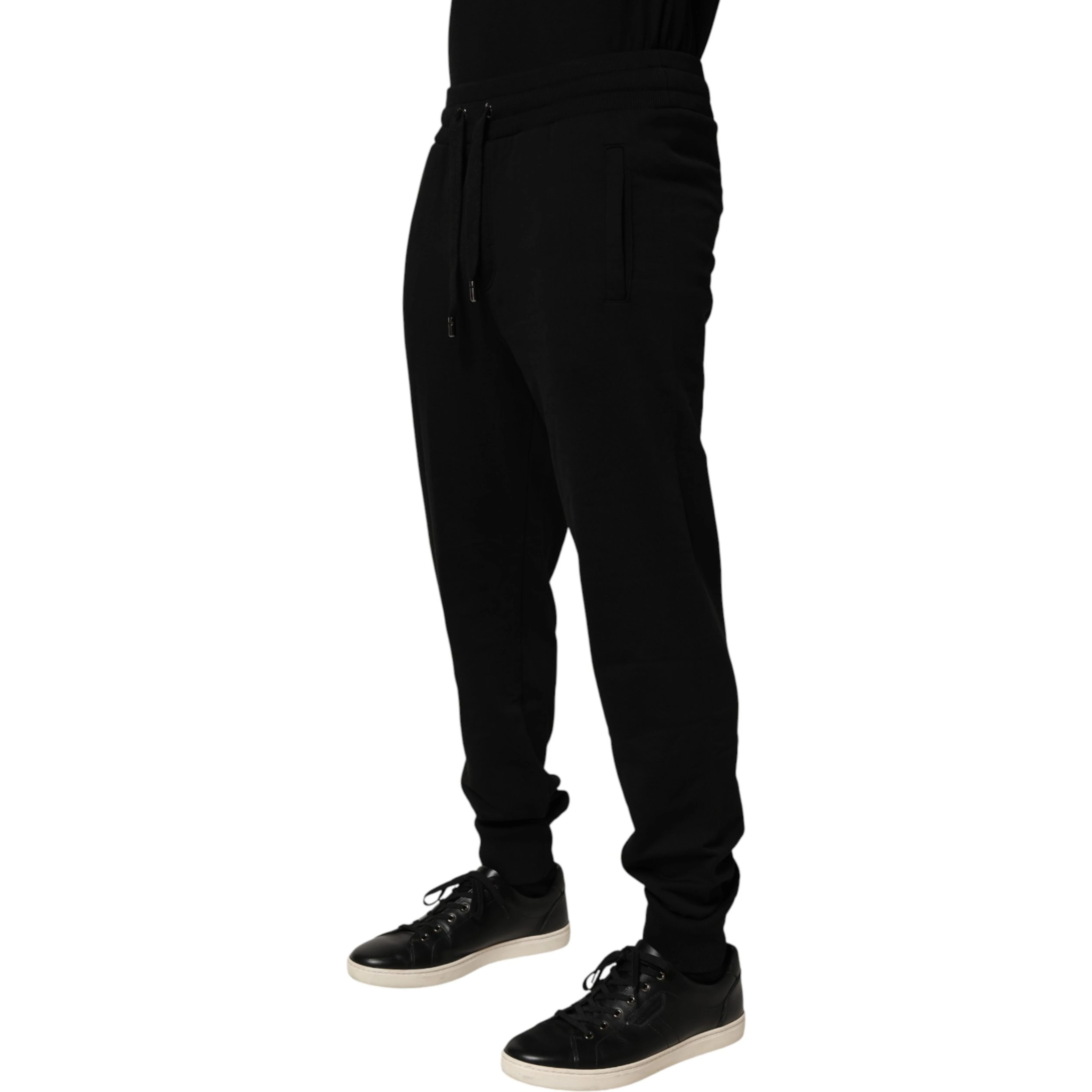 Black Cotton Jogger Men Sweatpants Pants