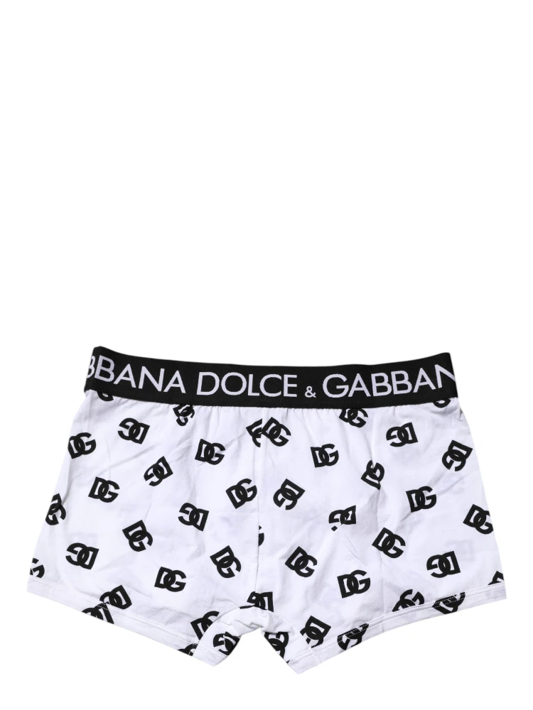 White DG Logo Print Regular Boxer Underwear alternative