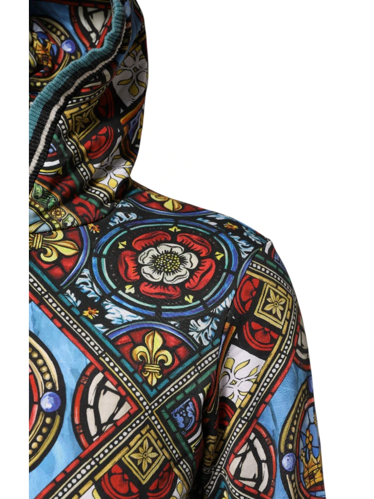 Multicolor Printed Hooded Sweatshirt Sweater alternative