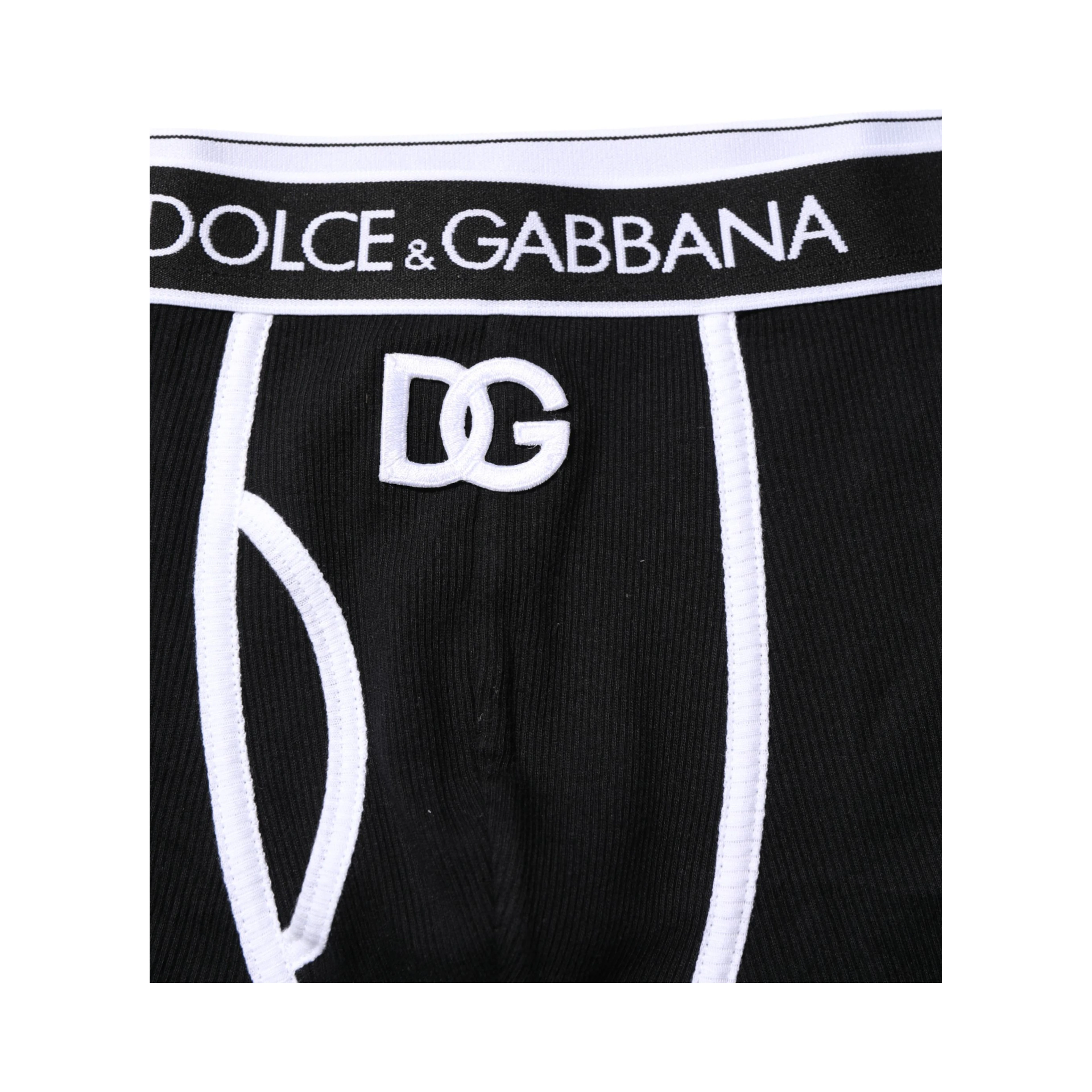 Black DG Interlock Regular Boxer Underwear