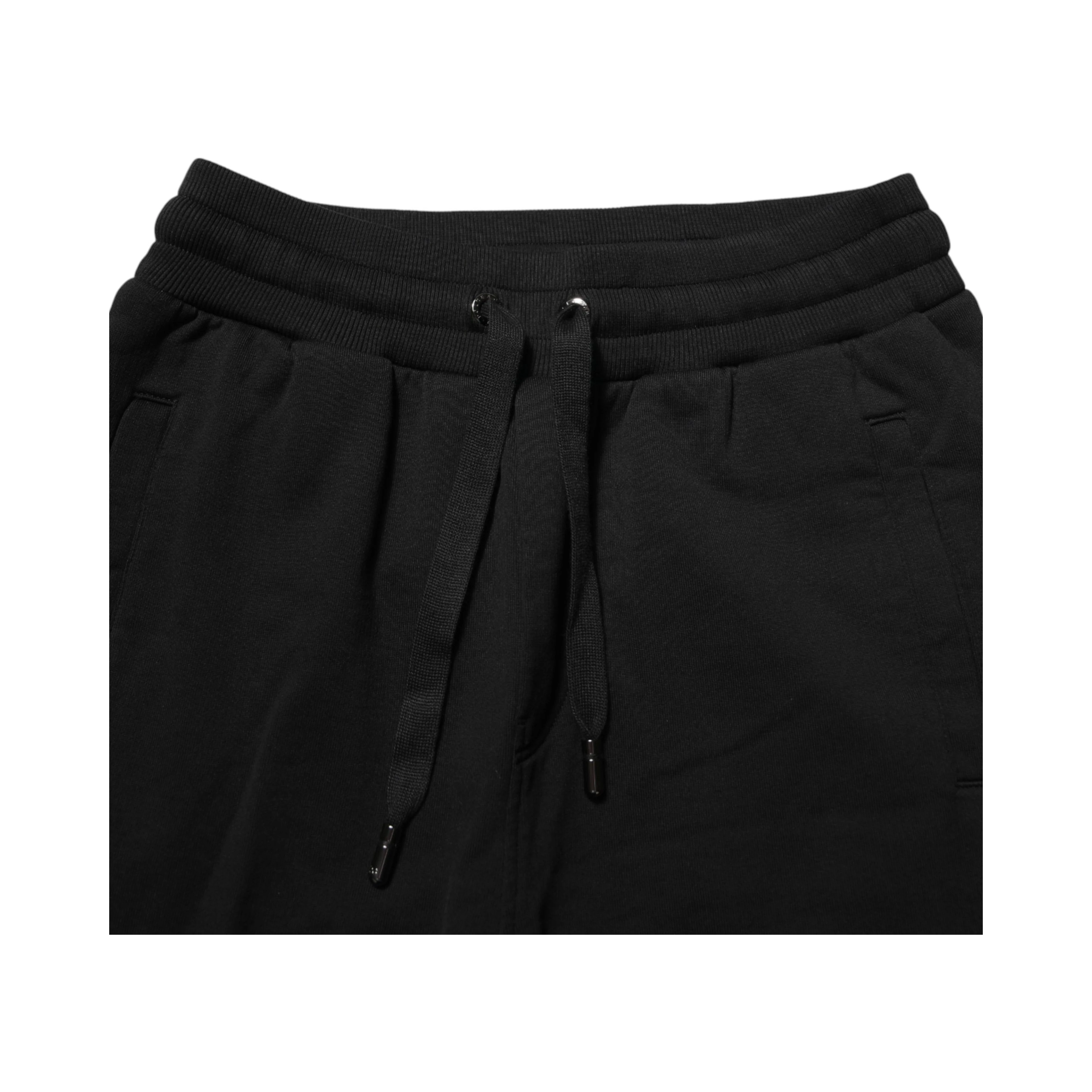 Black Cotton Jogger Men Sweatpants Pants