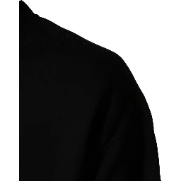 Black Cotton DG Crew Neck Sweatshirt Sweater