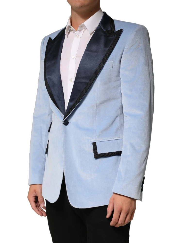 Blue Cotton Formal Single Breasted Jacket alternative
