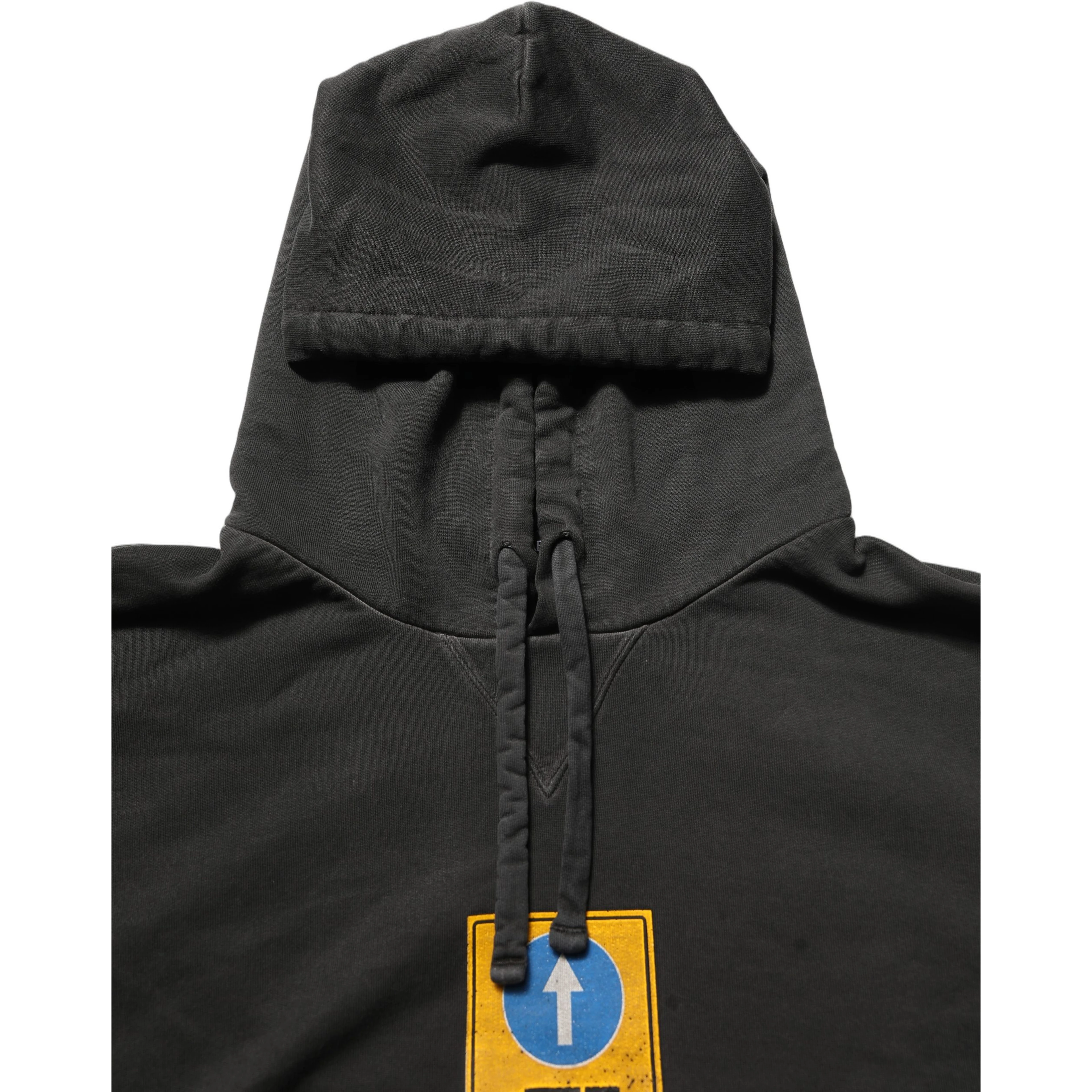 Black Cotton DG Shield Hooded Sweatshirt Sweater