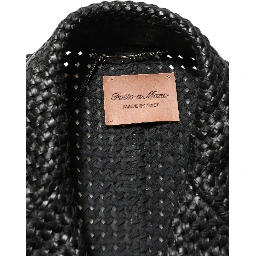 Black Lamb Leather Double Breasted Jacket