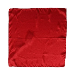 Red Satin Silk Foulard Handkerchief Scarf