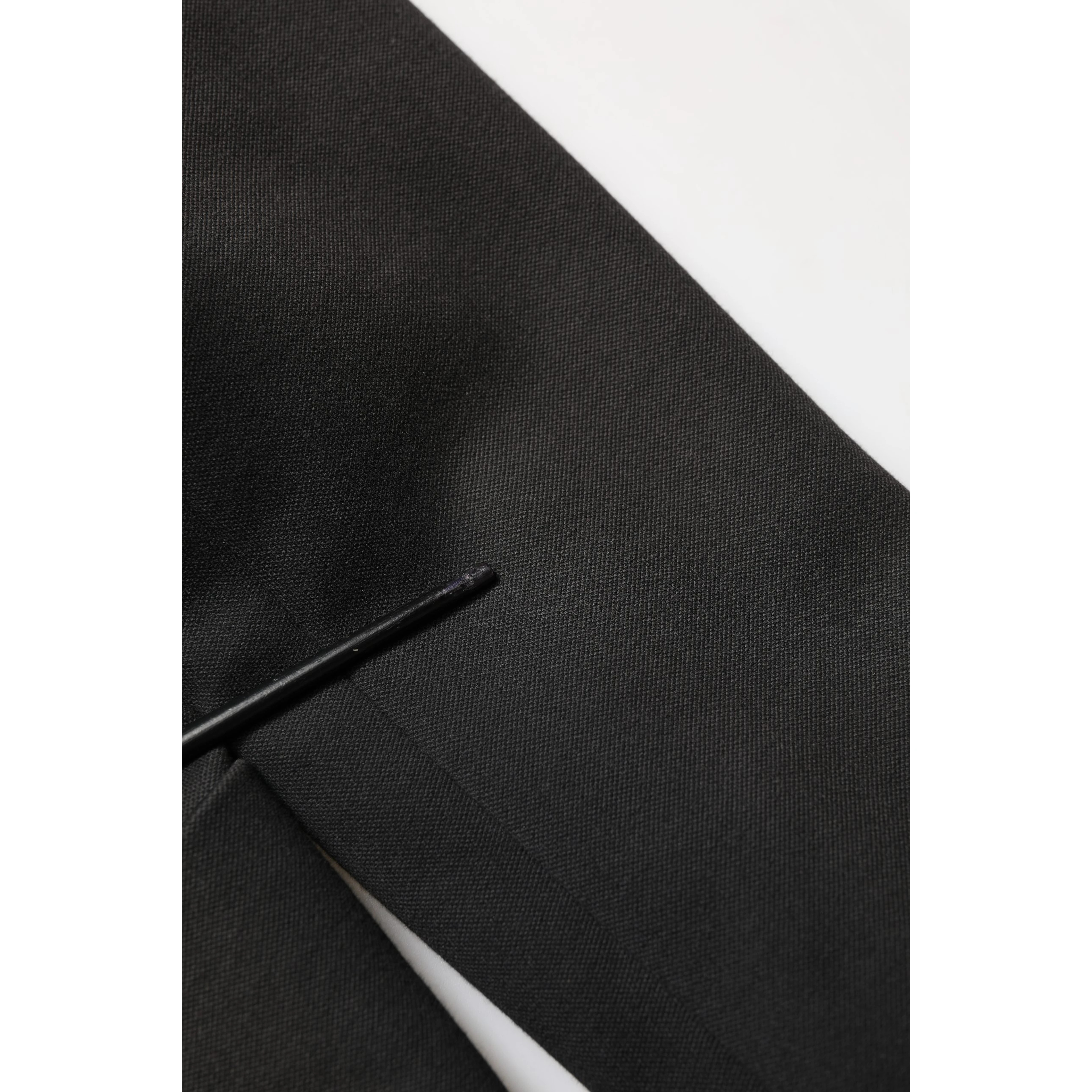 Black Embroidered Single Breasted Men Jacket