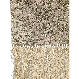 Pink Silk Fringes Neck Wrap Foulard Scarf
