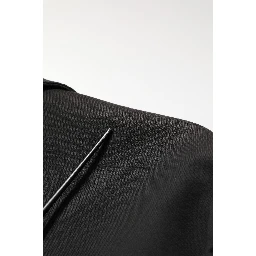 Black Embroidered Single Breasted Jacket