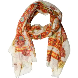 Multicolor Carretto Print Modal Shawl Scarf
