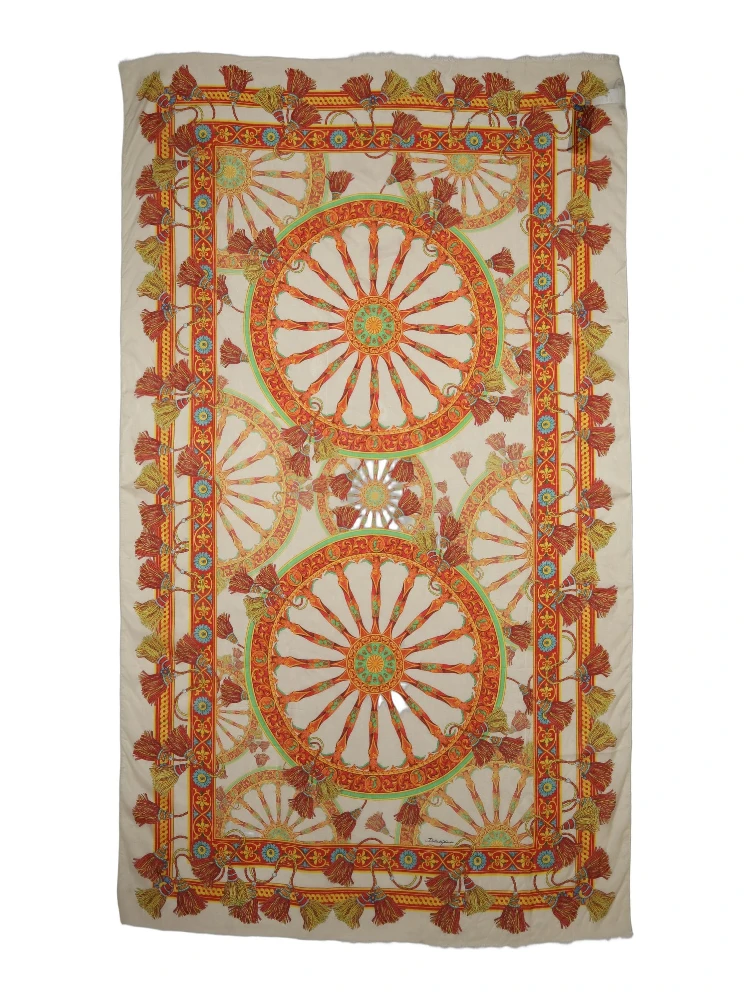 Multicolor Carretto Print Modal Shawl Scarf alternative