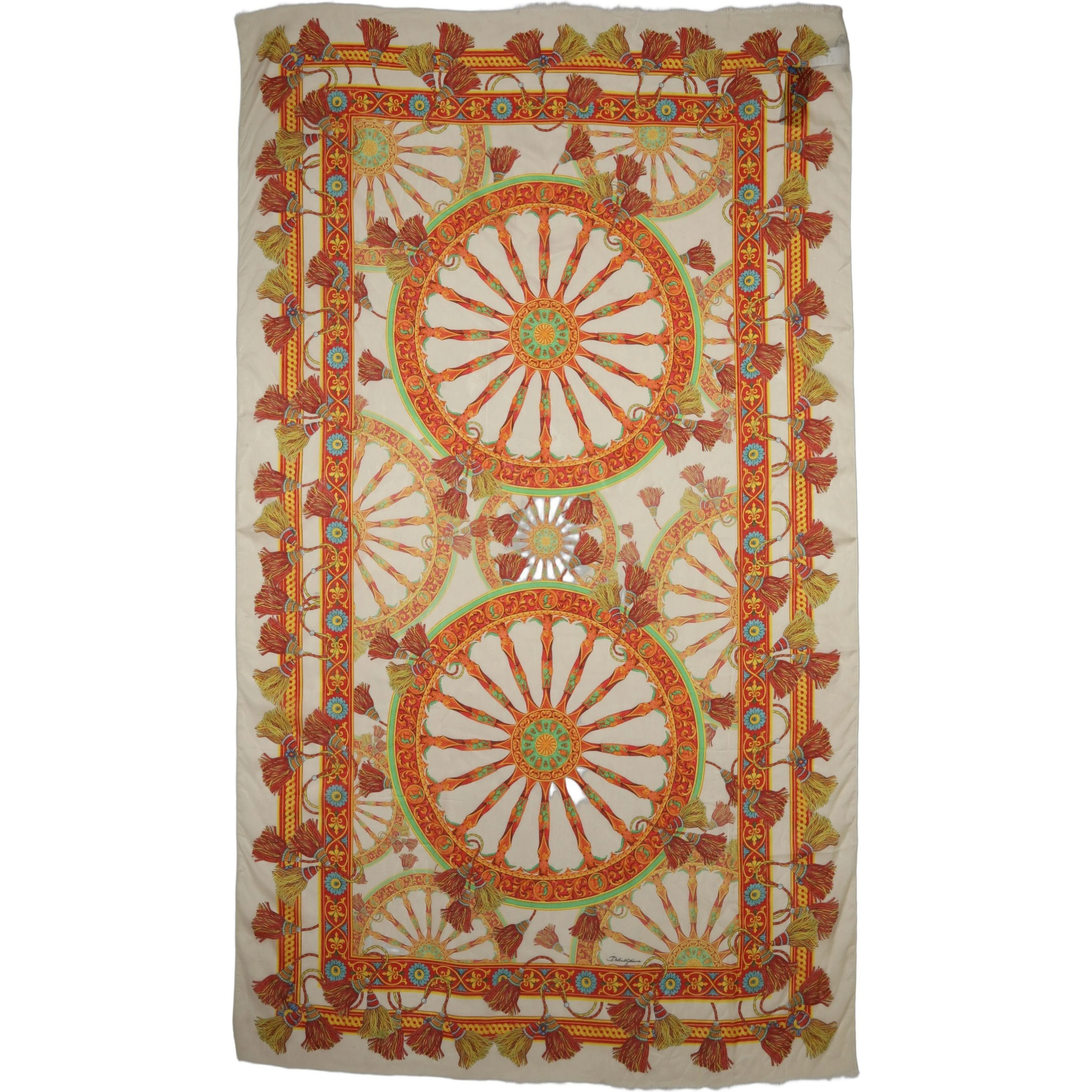 Multicolor Carretto Print Modal Shawl Scarf