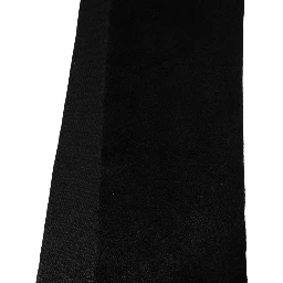 Black Cashmere Knitted Ribbed Shawl Scarf