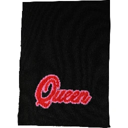 Black D&G Queen Cashmere Knitted Shawl Scarf