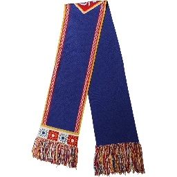 Black D&G Queen Cashmere Knitted Shawl Scarf