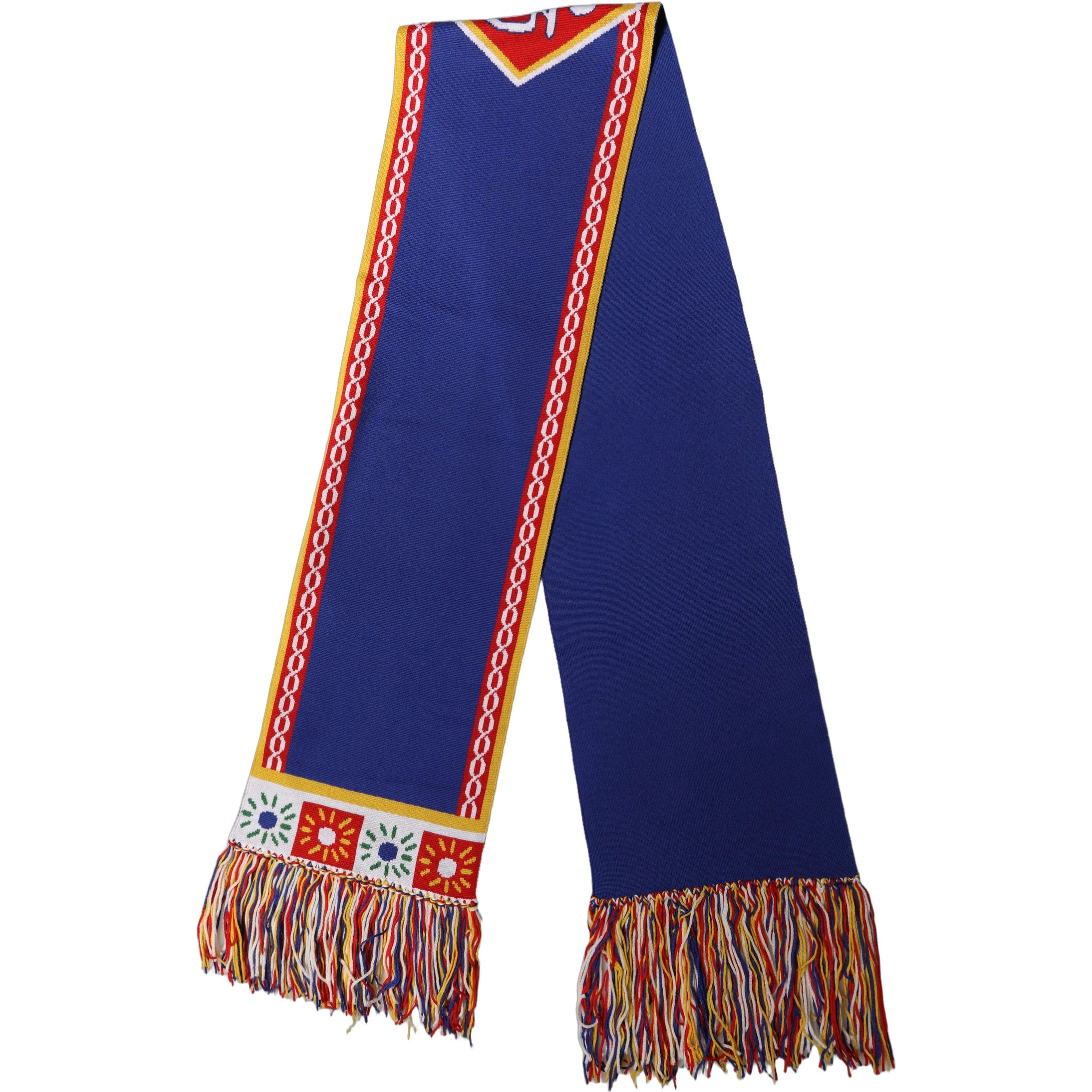 Black D&G Queen Cashmere Knitted Shawl Scarf