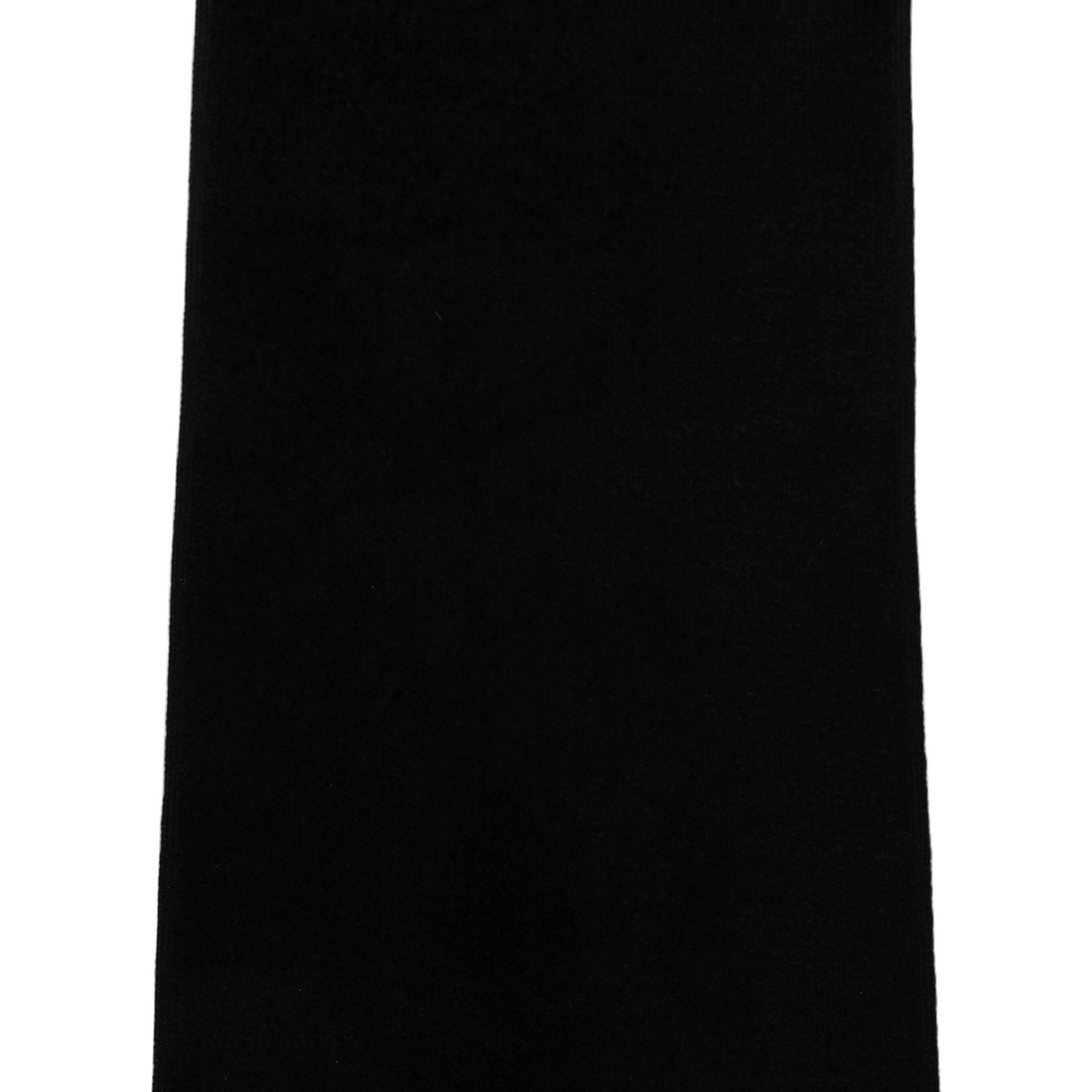 Black Cashmere Knitted Ribbed Shawl Scarf