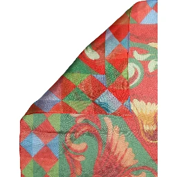 Multicolor Silk Printed Square Foulard Scarf