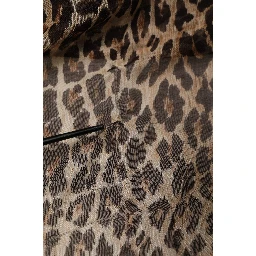 Brown Leopard Cashmere Shawl Stole Scarf