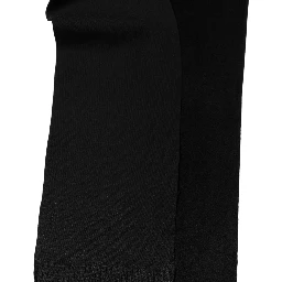 Black Cashmere Knitted Ribbed Shawl Scarf