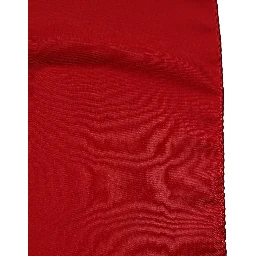 Red Satin Silk Foulard Handkerchief Scarf