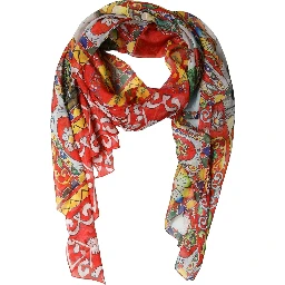 Multicolor Silk Printed Shawl Stole Scarf