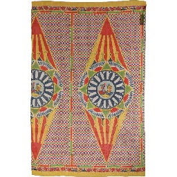 Multicolor Silk Carretto Print Stole Scarf