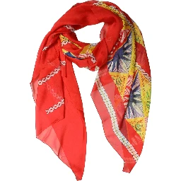 Multicolor Silk Printed Shawl Stole Scarf