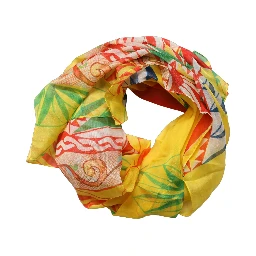 Multicolor Geometric Square Foulard Scarf