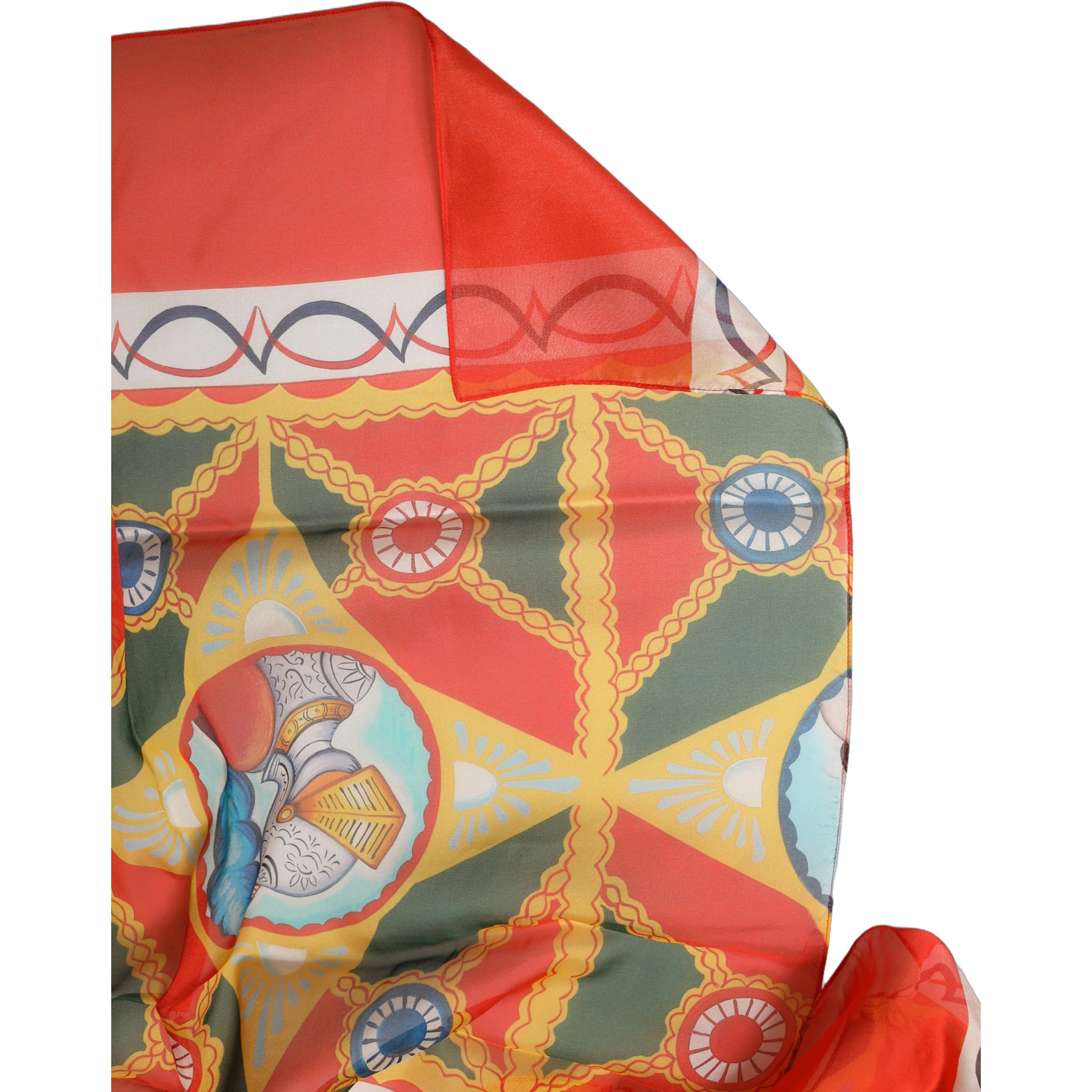 Multicolor Silk Printed Shawl Stole Scarf