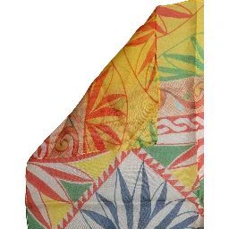 Multicolor Geometric Square Foulard Scarf