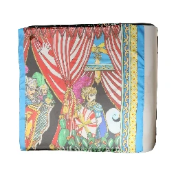 Multicolor Silk Printed Square Foulard Scarf