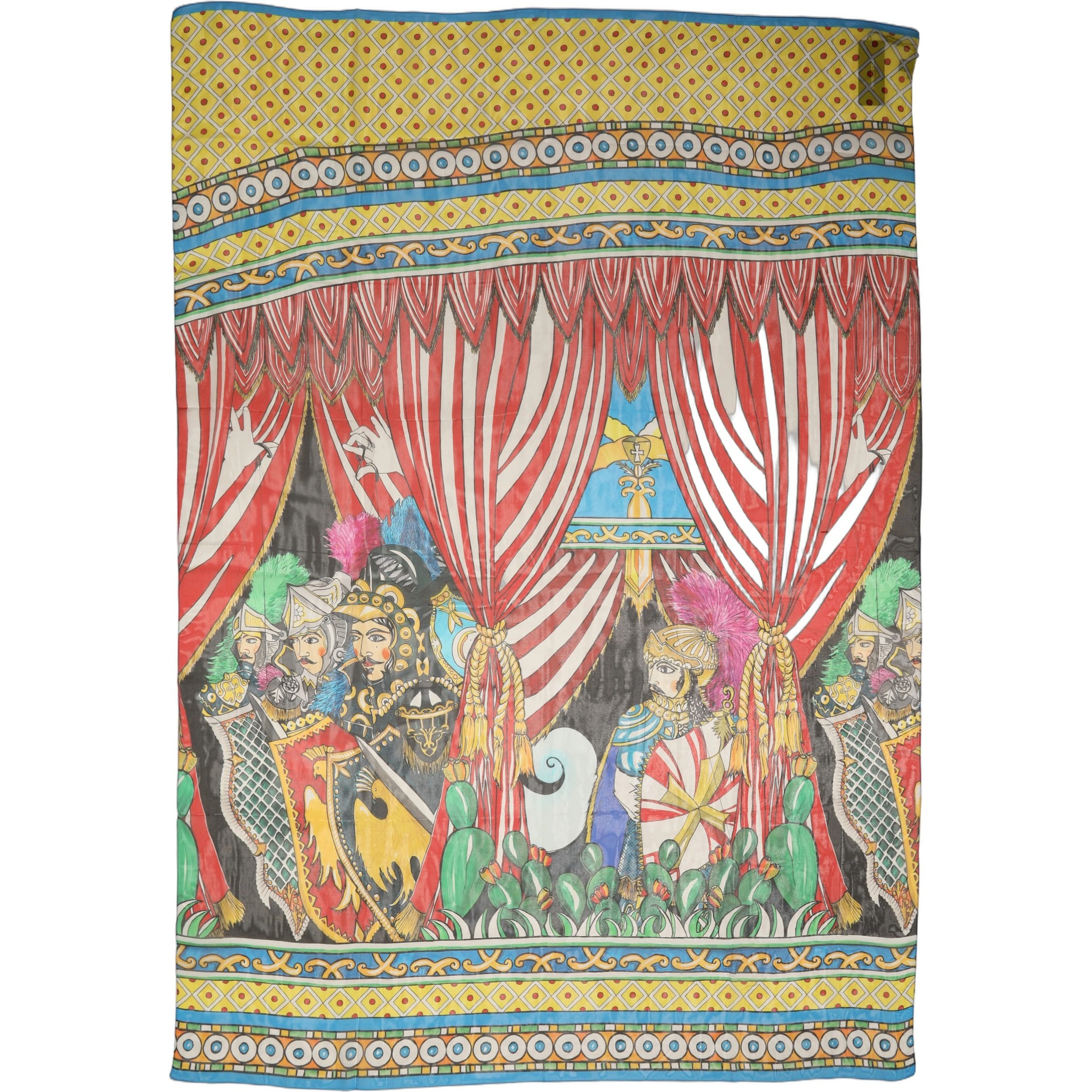 Multicolor Silk Printed Shawl Stole Scarf