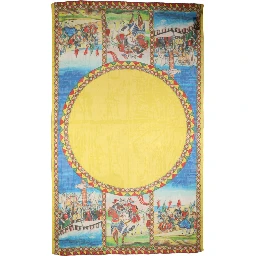 Multicolor Silk Printed Shawl Stole Scarf