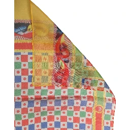 Multicolor Silk Carretto Print Stole Scarf