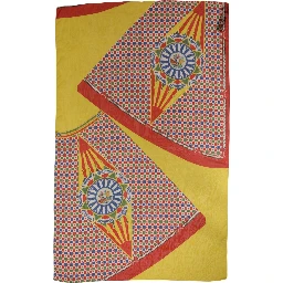 Multicolor Silk Carretto Shawl Stole Scarf