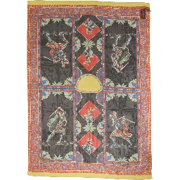 Multicolor Silk Printed Shawl Stole Scarf