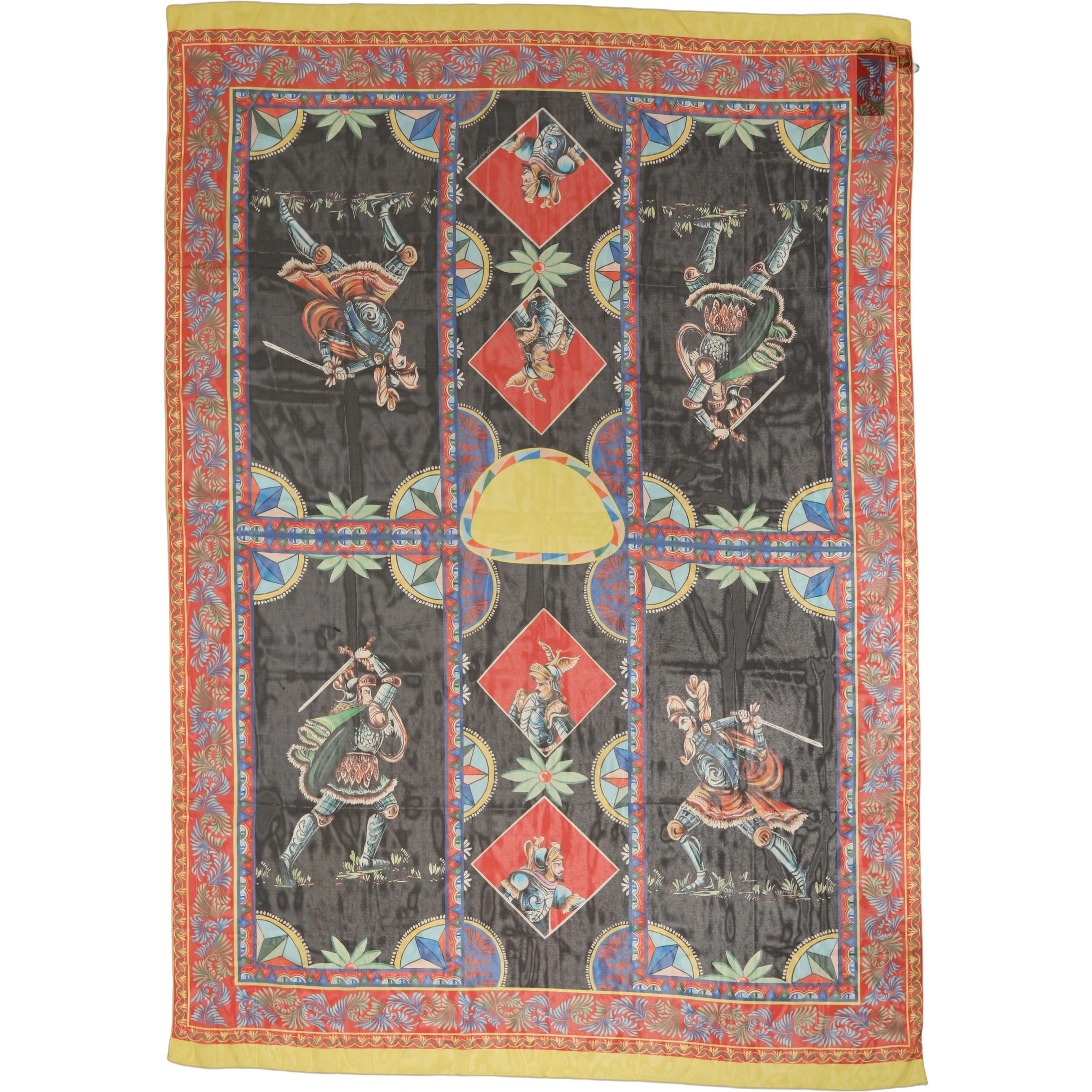 Multicolor Silk Printed Shawl Stole Scarf