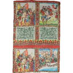 Multicolor Silk Printed Shawl Stole Scarf