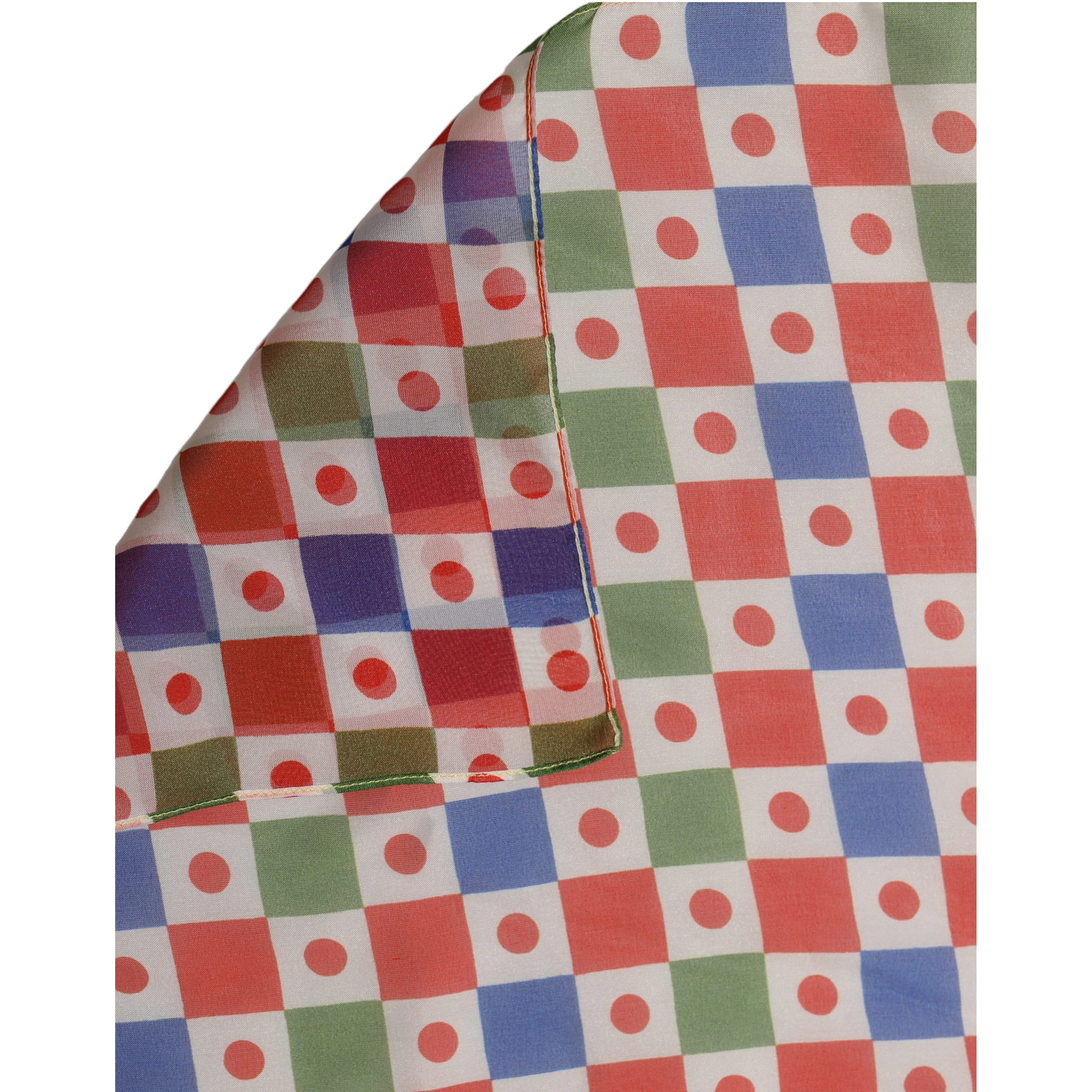 Multicolor Silk Carretto Shawl Stole Scarf