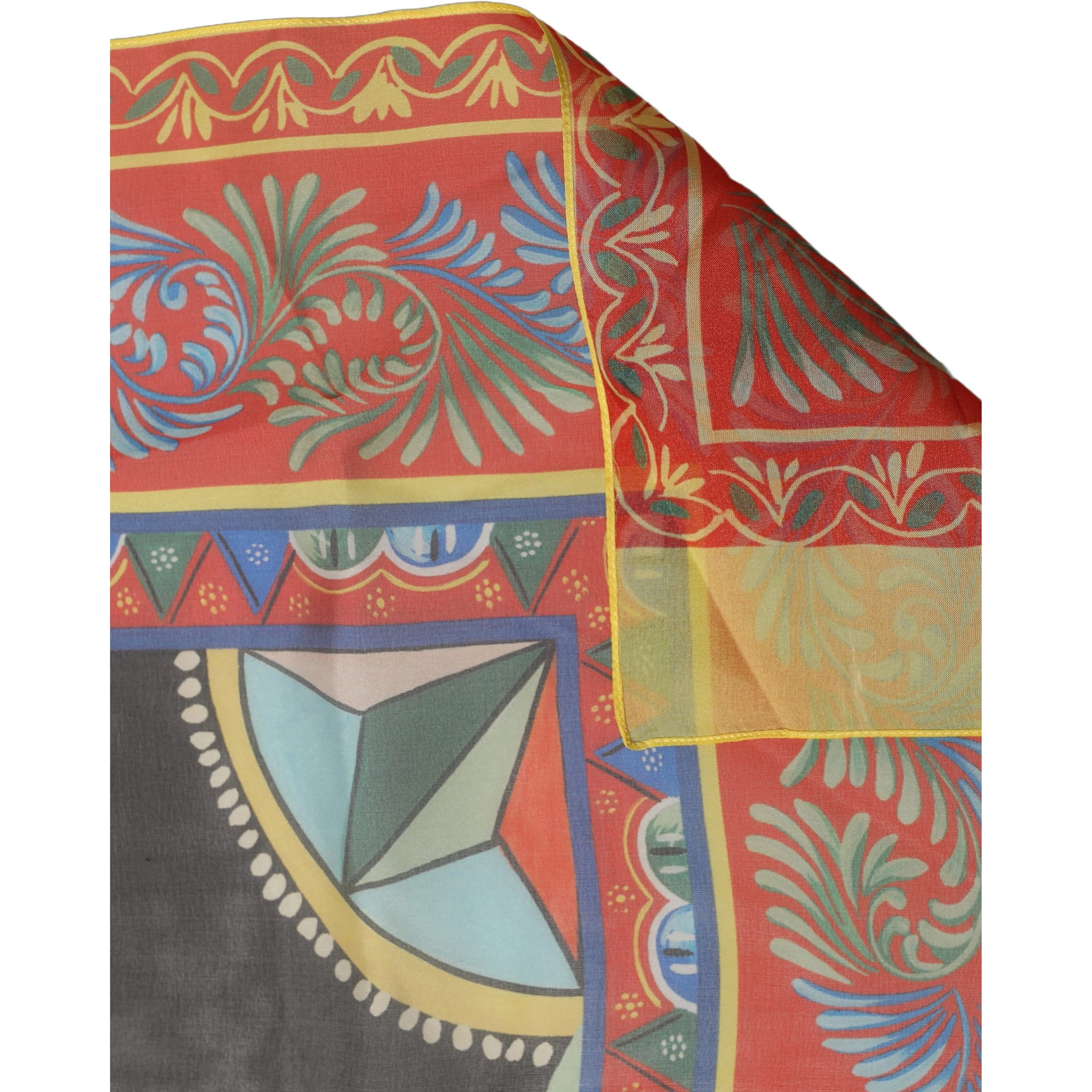 Multicolor Silk Printed Shawl Stole Scarf