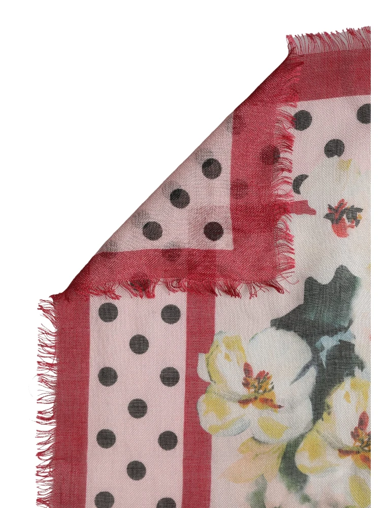 Multicolor Floral Cashmere Stole Scarf alternative