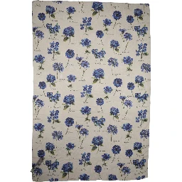 White Silk Floral Chiffon Long Stole Scarf