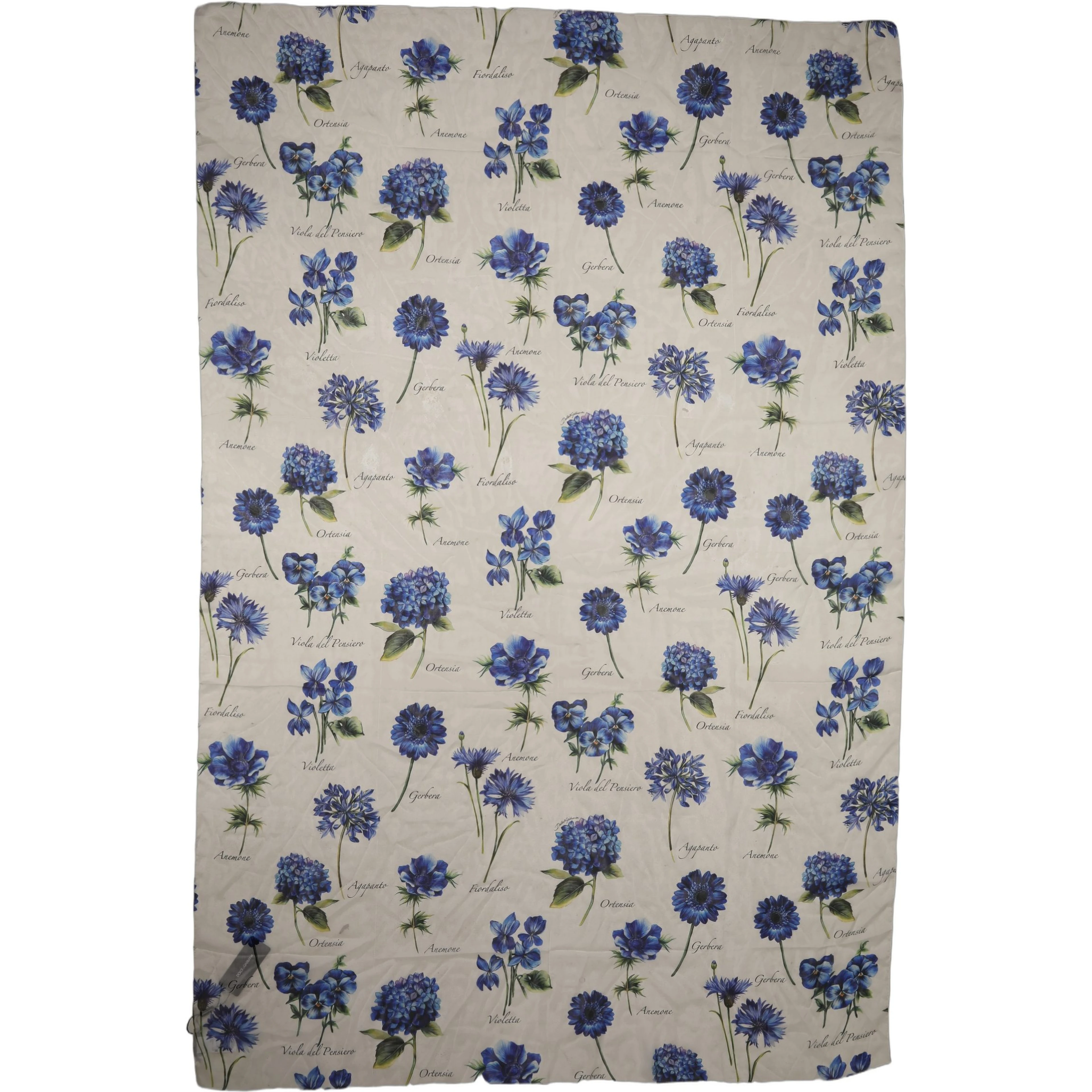 White Silk Floral Chiffon Long Stole Scarf