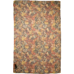 Multicolor Leaf Print Silk Shawl Stole Scarf