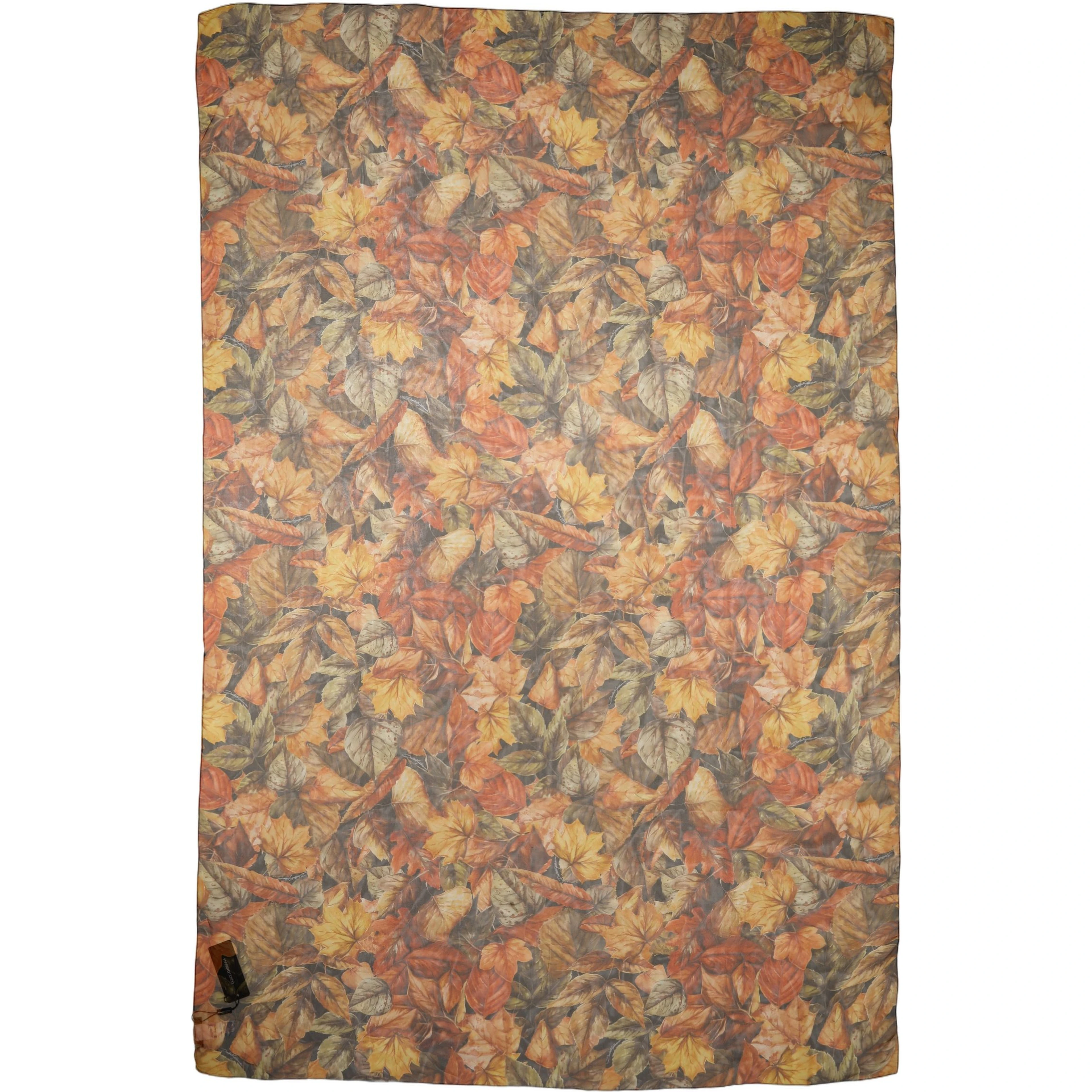 Multicolor Leaf Print Silk Shawl Stole Scarf