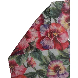 Multicolor Floral Cotton Lace Stole Scarf