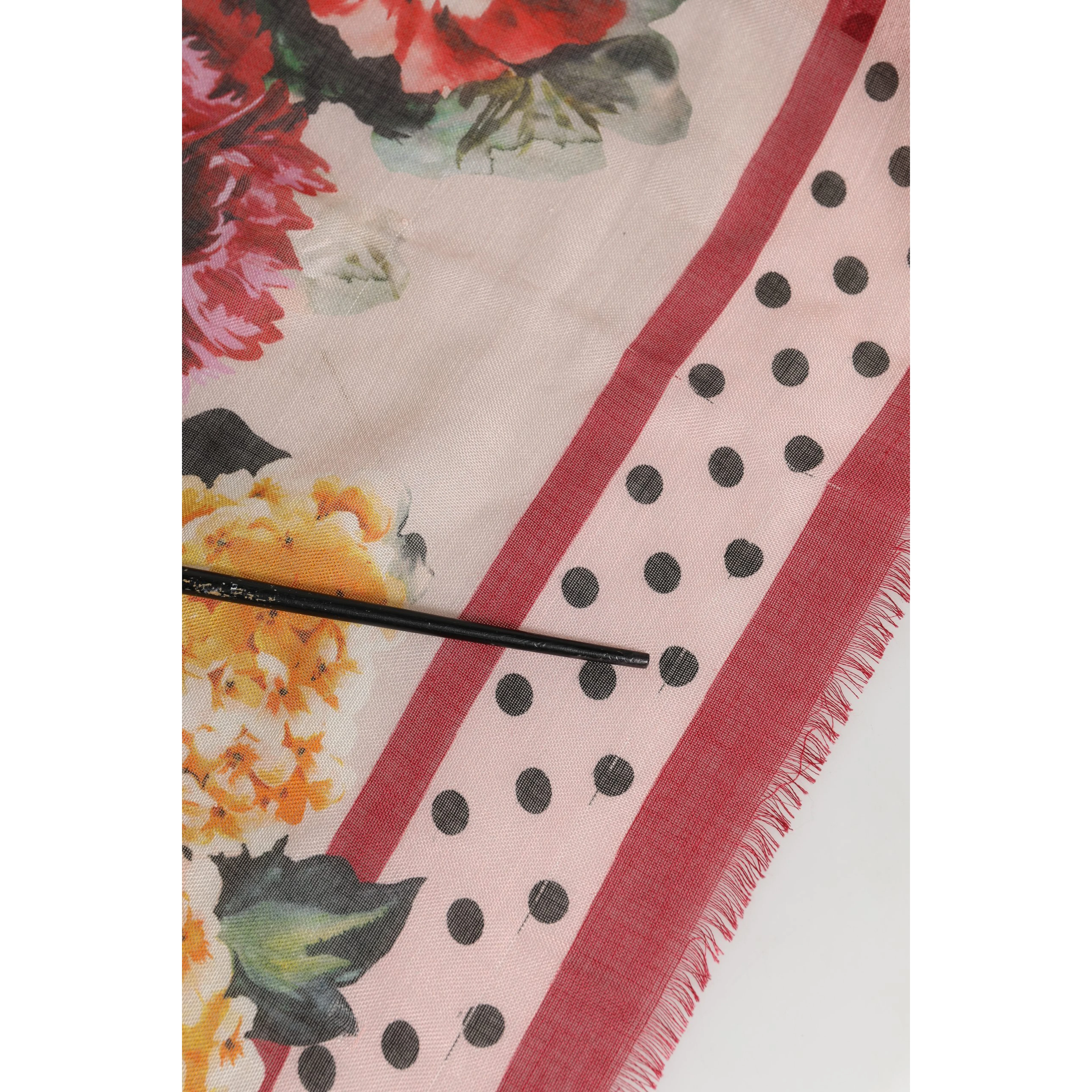 Multicolor Floral Cashmere Stole Scarf